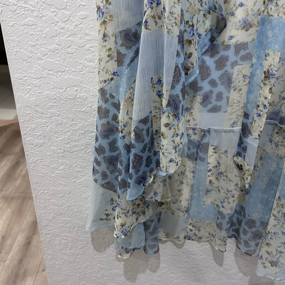 PLAYA LUCILE • Blue Patchwork Sarong • sz Small • - Picture 12 of 16